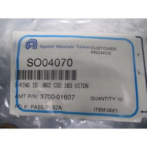 10 AMAT 3700-01607 Oring, ID /862, CSD .103, 102312 - อุปกรณ์และชิ้นส่วนเซมิคอนดักเตอร์ระดับโลกที่เชื่อถือได้ - Product Image 3