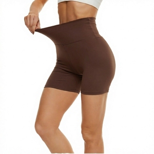 Women's Casual Solid Sport Yoga Short Women Running Short Breathable Quick Dry Gym Short Elastic Solid Color Shorts - Product Image 2
