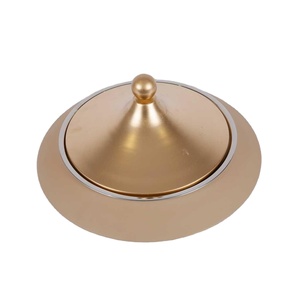 Cazuela elegante de lujo Hotpot Ramadan East Calentador de alimentos especial Olla caliente de acero inoxidable con tapa dorada Buffet para servir alimentos - Product Image 3