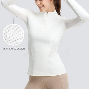 Camiseta Deportiva de Manga Larga para Mujer, Transpirable y de Alto Rendimiento, con Logotipo Frontal, Material de Spandex/Poliéster para Ejercicio y Fitness Diario - Product Image 2