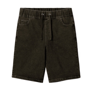 Pantalones Cortos de Mezclilla para Hombre, Corte Recto, Cintura Media, con Cordón, Casuales, para Verano, Transpirables, de Algodón, Lavado Medio - Product Image 3
