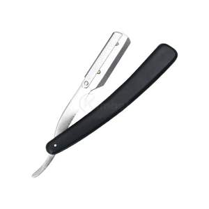 Rasoir droit de luxe en or massif, outil de rasage professionnel pour barbier, shavette en acier inoxydable personnalisée - Product Image 5