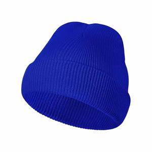 Gorros de punto de color sólido, gruesos para invierno, varios colores, gorros de punto acrílicos. - Product Image 6