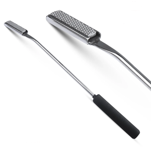 Ensemble de 3 râpes dentaires équines réutilisables en acier inoxydable de haute qualité, droites, pour la dentisterie équine, outils vétérinaires - Product Image 2