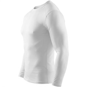 Camiseta de Compresión Blanca de Manga Larga para Hombre, con Protección Solar UPF 50+, Personalizable con Logotipo, para Gimnasio, Venta al Por Mayor - Product Image 2
