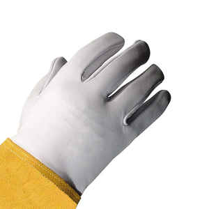 Gants de travail en cuir pleine fleur avec paume et pouce renforcés pour soudage TIG/MIG, équipement de sécurité pour les mains, gants de travail pour soudeurs - Product Image 5