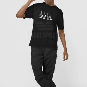 เสื้อยืดสกรีนสีพื้นน้ำหนักเบาสำหรับผู้ชาย ใช้กลางแจ้ง เสื้อยืดสกรีนโอเวอร์ไซส์สำหรับผู้ชาย - Product Image 3