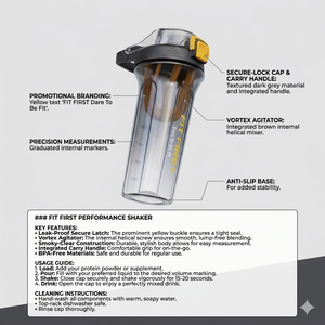 Protein <b>Shaker</b> <b>Bottle</b> for Gym Workout | Leakproof Plastic Smoothie <b>Shaker</b> with Mixer Ball & Flip Cap Lid - Product Image 2