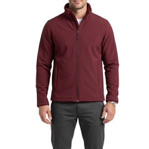 Vestes Softshell pour Hommes Wine Burgundy Fashion, Tissu Doux, Isolées, Automne, Extérieur, Fabrication de Qualité - Product Image 1