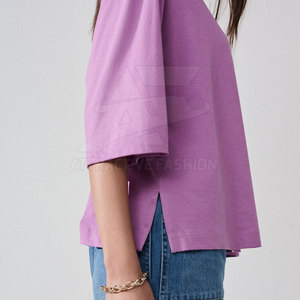 T-shirt ample pour femme en tissu respirant, nouvelle collection, coupe confortable, tenue décontractée quotidienne, texture douce - Product Image 5