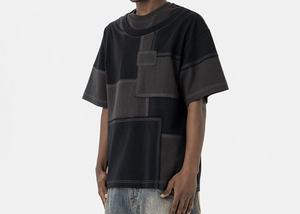 <b>Design</b> Ripped Edges Round Neck Short-Sleeve T-Shirt for Men - Product Image 5