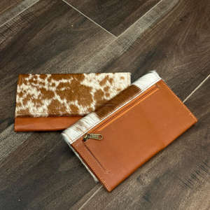 Cartera de diseñador al por mayor de piel de vaca auténtica para mujer, monedero a la moda personalizado para mujer, cartera de mano, tarjetero, monedero largo - Product Image 5