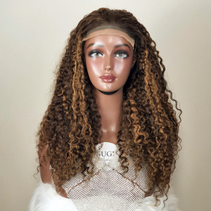 Wholesale Burmese Curly hd <b>Wig</b> 13x4 <b>Full</b> <b>Lace</b> <b>Full</b> Front <b>Wigs</b> Cuticle Aligned Natural Human Hair Burmese Curly <b>Wig</b> Pre Plucked - Product Image 1