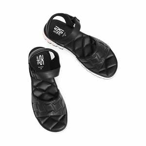 PU0357รองเท้าแตะส้นทางการสีดำ - Product Image 1