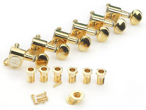 Guitarra Eléctrica E55BB Dorada con Clavijas Wilkinson EZLok Estilo Vintage, Hecha en Corea, Accesorios y Repuestos para Guitarra - Product Image 5