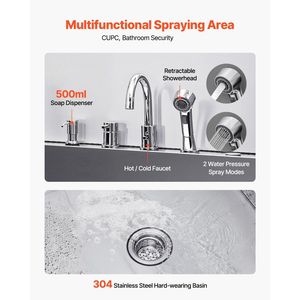 50-Inch Stainless Steel <b>Dog</b> Grooming Tub with Ramp Faucet Showerhead Soap Holder Convenient Pet Cleaning & <b>Bathing</b> Station - Product Image 5