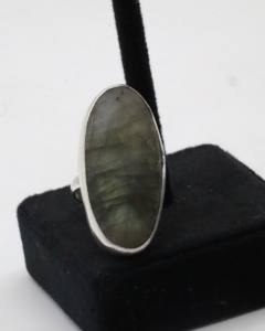 Natural Labradorite <b>Adjustable</b> <b>Ring</b> for Women – German Silver Handmade Labradorite Gemstone <b>Ring</b> Boho Jewelry - Product Image 1