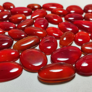 Wholesale Natural Red Onyx Gemstone High Quality Polished Cabochon Loose Stone for Rings & Pendants Jewelry Supply - Product Image 6