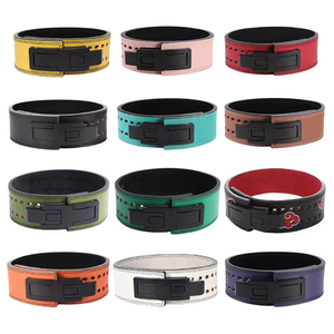 Guantes de Levantamiento de Pesas Profesionales Personalizados al por Mayor, de Cuero Vacuno, 4 Pulgadas, 10mm/13mm, Transpirables, Antideslizantes, con Doble Punta Ajustable - Product Image 6