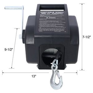 Verricello Elettrico Reversibile 12V per Barche con Montaggio Rapido, Telecomando Portatile, Cavo in Acciaio Zincato, Capacità di Carico 5000 Lbs (2268 kg) - Product Image 3