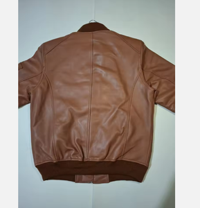 เสื้อแจ็คเก็ตหนังผู้ชายคุณภาพสูง ขนาดใหญ่ ความยาวปานกลาง - Product Image 5