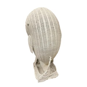 Panier de rangement en rotin tressé à la main motif baleine grise, écologique, pour pot de fleurs d'intérieur, bac à jouets pour chambre d'enfant, décoration de crèche - Product Image 2