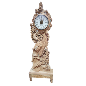 Reloj de suelo de teca de alta calidad hecho a mano de lujo para decoración de oficina moderna Suministro mundial Relojes de estilo abuelo antiguo - Product Image 1