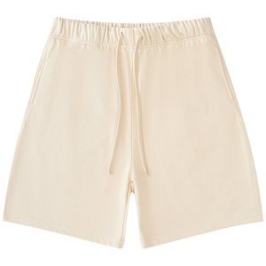 Men's French Terry <b>Shorts</b> Custom Logo Cotton <b>Sweat</b> <b>Shorts</b> Adjustable Mid Waist Drawstring Closure Eco-Friendly Breathable - Product Image 4