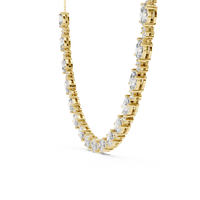 Collier élégant en diamant de laboratoire en or avec certificat, bijoux fins de créateur haut de gamme, accessoire de mode, cadeau