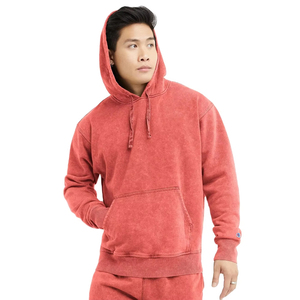 Wholesale Vintage Washed Top Quality Cotton Embroidery Hoodies Custom logo manufacturers vintage wash printed Acid wash hoodie - Product Image 1