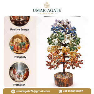 Árbol de Piedras Preciosas Portátil Hecho a Mano de Primera Calidad al por Mayor, 1000 Chips, Siete Chakras, Decoración Feng Shui para el Hogar, Regalo - Product Image 4