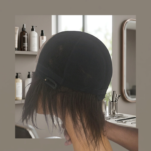 <b>Short</b> Straight Black <b>Wig</b> Full Cap Human Hair For Women - Product Image 1