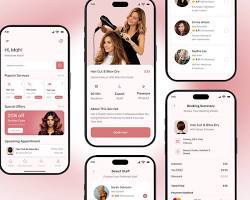 Aplicación móvil para reserva de servicios de belleza y salones: Reserva servicios de salón, spa, maquillaje, cuidado de la piel y belleza con citas instantáneas y seguras. - Product Image 2