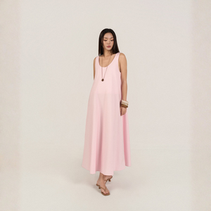 Vestido Maxi Holgado de Maternidad para Mujer, Prenda Informal, Transpirable, Ligero, Tejido Ecológico, para Verano - Product Image 3