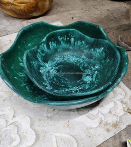 Cuenco de remolino de resina completo con estampado de tigre clásico para interior moderno, ensaladera de resina personalizada, jabonera de resina epoxi, cuenco para mezclar - Product Image 4