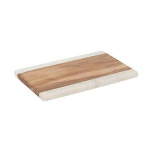 Planche à découper en bois d'acacia de qualité supérieure, écologique, durable, rectangulaire, 12 mm d'épaisseur, pour servir, couper le pain et les aliments - Product Image 6