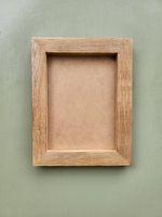 Marco de Fotos Moderno y Ecológico de Madera Estilo Rústico Personalizable para Decoración del Hogar, Bodas y Uso Familiar - Vertical de Sobremesa