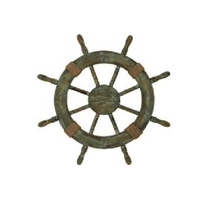 Wooden <b>Ship</b> <b>Wheel</b> Exclusive Maritime Inspired Accent Created to Transform Beach House Walls with Classic Decorative Beauty - Product Image 2