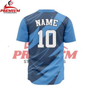 Maillots de baseball personnalisés de haute qualité à prix abordable, 100 % polyester, sublimés, respirants, découpe automatisée, unisexes - Product Image 4