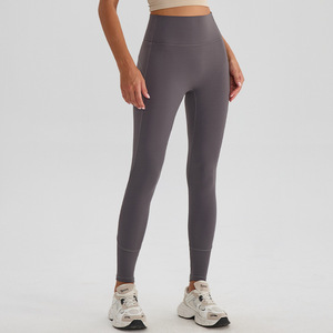 High Waist Seamless Elastic Waist <b>Shaping</b> Yoga <b>Leggings</b> Breathable Quick Dry Tight Workout Pants for Gym Running - Product Image 5