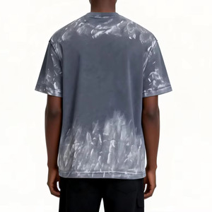 Custom Men's Vintage Washed Acid Wash T Shirt Streetwear Organic Cotton Lightweight 250GSM Oversized Short Sleeve Graphic Tee - Product Image 4