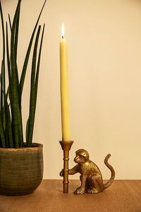 Candelabro de Latón Chapado en Oro con Figura de Animal, Hecho a Mano, Decorativo para Mesa de Hogar, Decoración de Bodas - Product Image 3