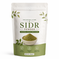 Poudre de feuilles de Sidr 100% naturelle en vrac, 100g, qualité cosmétique pure, favorise la croissance et la brillance saines des cheveux