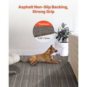 24 Piezas de Baldosas Modulares para Piso Comercial de 24x24 Pulgadas, Alfombra Cuadrada Reutilizable con Acolchado Suave y sin Costuras, 96 Pies Cuadrados por Unidad - Product Image 5