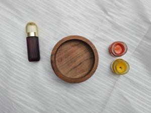 Recipiente de Madera Natural Hecho a Mano para Velas de Cera de Soja - Decoración para el Hogar de Acción de Gracias y Navidad - Product Image 3