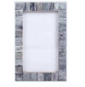 Bone Inlay UV Printed Handmade Floral Pattern Vertical Rectangle Wood Tabletop Photo Frame <b>Set</b> Luxury Home Decor Gift - Product Image 5