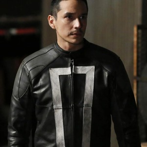Chaqueta de Cuero Estilo Agente para Hombre, Chaqueta de Motociclista Negra, Venta al Por Mayor - Product Image 3