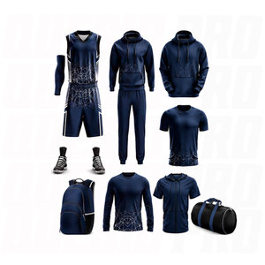 Kit d'uniformes de basketball haute performance : Maillot, short, sacs, sweats à capuche, hauts de compression, ensemble d'échauffement, sac de sport avec sublimation et broderie - Product Image 1