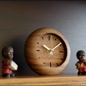 Solid Wood Analog Table <b>Clock</b> - Product Image 2
