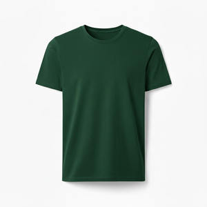Camiseta de Verano 100% Algodón, Manga Corta, Corte Regular, Transpirable, Ecológica, para Hombre, Color Sólido, Casual, Básica, Cuello Redondo, Camisetas para Mujer - Product Image 6